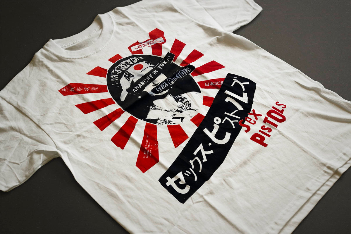 Sex Pistols - Anarchy In Tokyo T-Shirt (Japanese Print Cream White