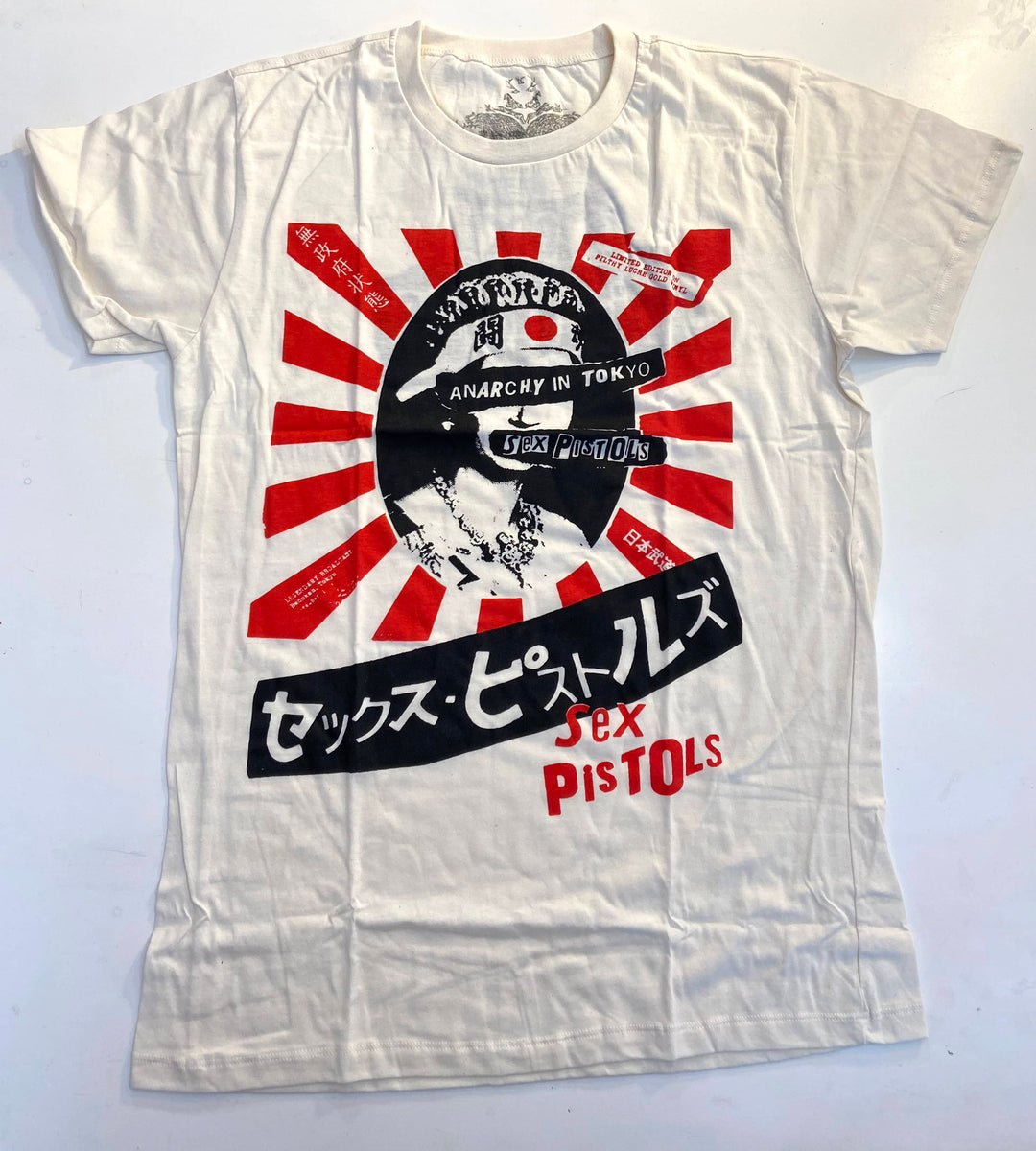 Sex Pistols - Anarchy In Tokyo T-Shirt (Japanese Print Cream White