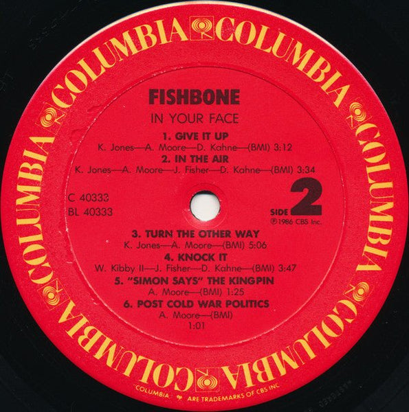 Fishbone - In Your Face (LP, Album) - $19.99